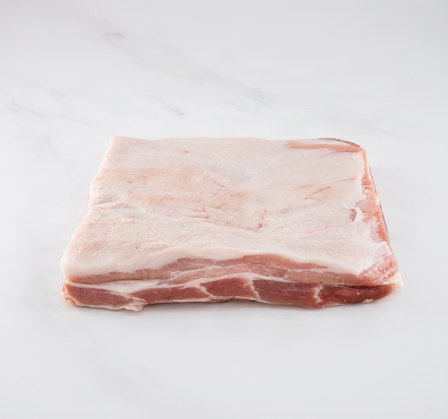 Pork Belly on White Counter